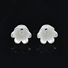 ABS Plastic Imitation Pearl Flower Bead Caps X-KY-T023-036-2