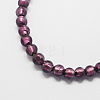 Handmade Silver Foil Glass Beads FOIL-R054-10-2