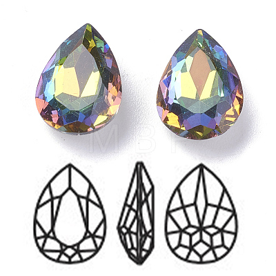 Imitation Austrian Crystal Glass Rhinestone RGLA-K011-13x18-001VM-1