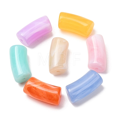 Two-Tone Imitation Gemstone Acrylic Beads AC-CBA7B05-27-1