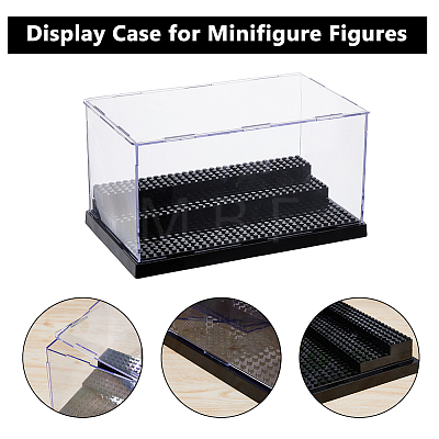 3-Tier Acrylic Minifigures Display Cases CON-WH0086-124-1