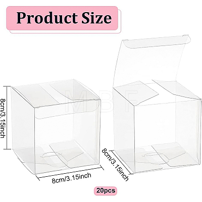 Foldable Transparent PET Box CON-WH0074-72C-1