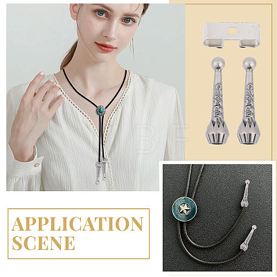 DIY Bolo Tie Making Finding Kit FIND-CA0008-99-1
