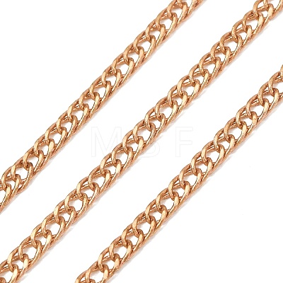 Brass Curb Chains KK-E015-03C-1