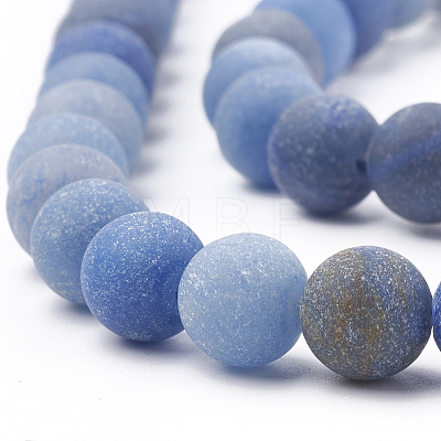 Natural Blue Aventurine Beads Strands G-T106-209-1