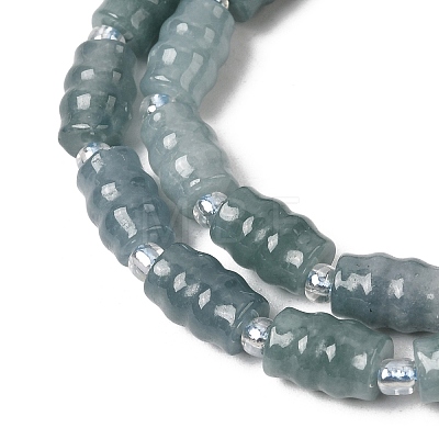 Natural Myanmar Jadeite Beads Strands G-F822-D01-01-1