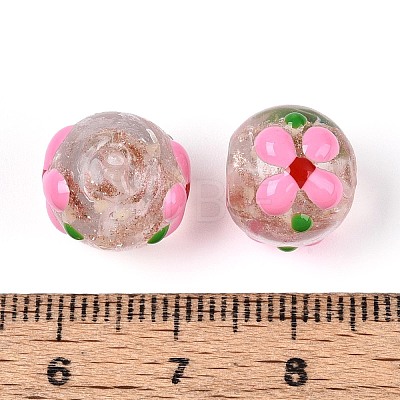 Luminous Handmade Gold Sand Lampwork Beads LAMP-N035-04E-1
