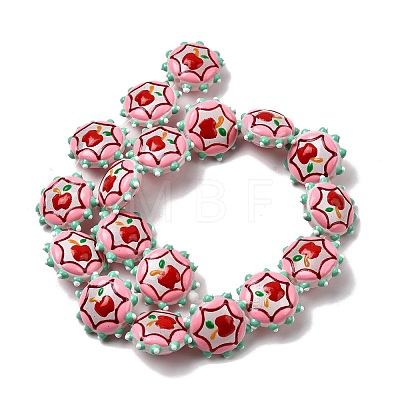Baking Paint Glass Enamel Beads LAMP-K039-34B-1