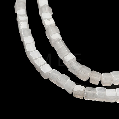 Natural White Jade Beads Strands G-B064-A28-1