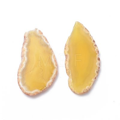 Natural Agate Slices Big Pendants G-E022-M-1