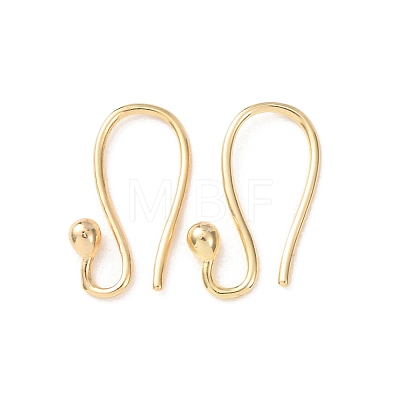 Brass Earring Hooks KK-G604-04G-1