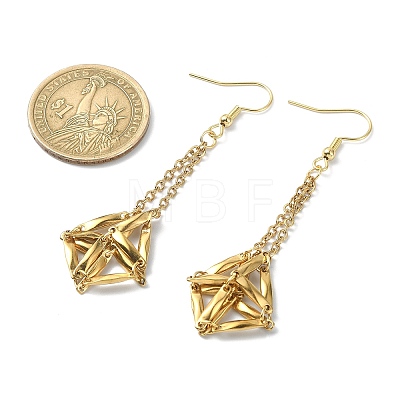 Natural Gemstone Dangle Earrings EJEW-JE05554-01-1