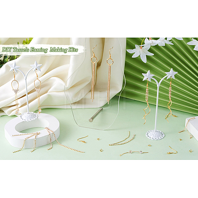 DIY Tassels Earring  Making Kits DIY-TA0002-98G-1