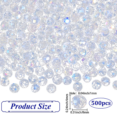 500Pcs Electroplate Glass Beads EGLA-PA0001-44C-01-1