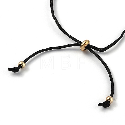 Adjustable Polyester Cord Slider Bracelets BJEW-H540-A05-G-1