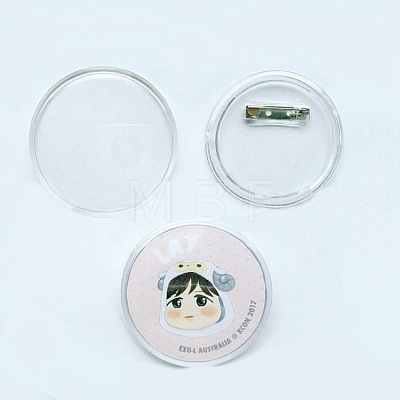 Plastic Safety Brooch Findings ZXFQ-PW0001-005-1