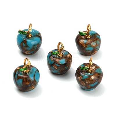 Dyed Synthetic Turquoise Pendants GG-CBAA20A-07G-04-1