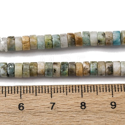 Natural Yellow Turquoise(Jasper) Beads Strands G-L624-I05-2x4mm-1