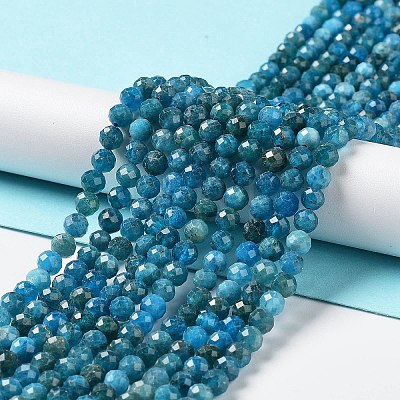 Natural Apatite Beads Strands G-J400-E01-02-1