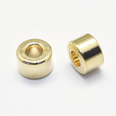 Long-Lasting Plated Brass Beads KK-K193-086G-NF-1
