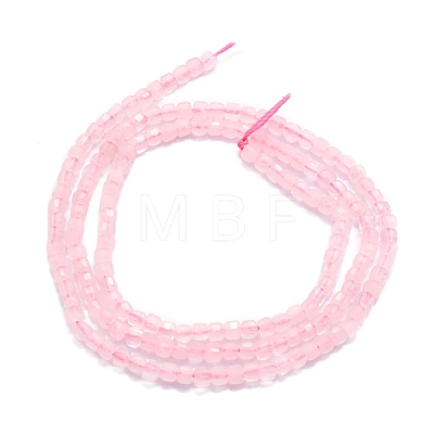 Natural Rose Quartz Beads Strands G-P457-B01-50-1
