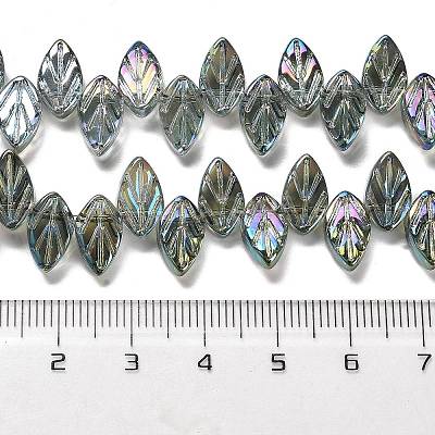 Electroplate Glass Beads Strands EGLA-B004-02A-FR03-1