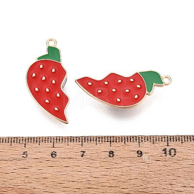 Alloy with Enamel Split Pendants PALLOY-Q466-05G-02-1