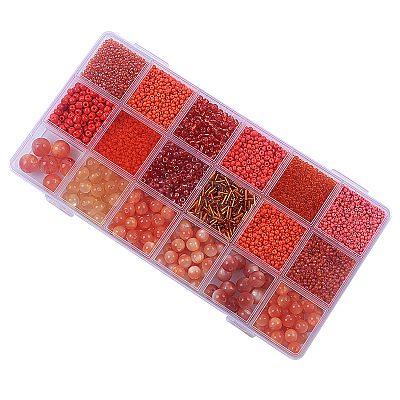 DIY 18 Style Resin & Acrylic Beads Jewelry Making Finding Kit DIY-NB0012-04H-1