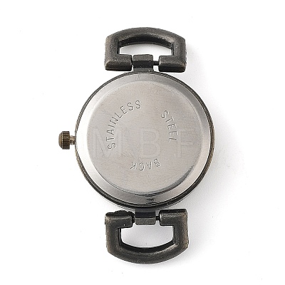 Vintage Antique Bronze Roman Watch Face Alloy Flat Round Watch Head Watch Asscessory WACH-M004-01-1