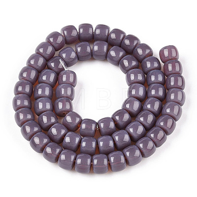 Opaque Glass Beads Strands X-GLAA-NH0002-B06-1