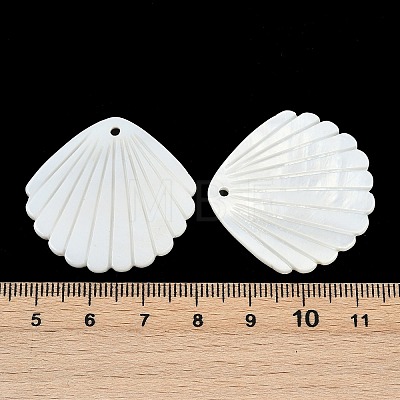 Natural Freshwater Shell Pendants X-SHEL-K006-45B-1