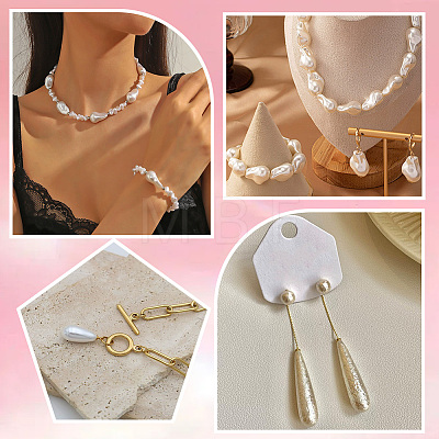 100Pcs ABS Plastic Imitation Pearl Beads OACR-LT0001-06-1
