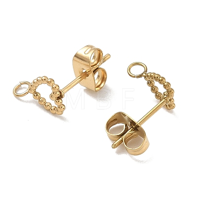 304 Stainless Steel Stud Earring Findings SA-CBA22DE-05G-01-1
