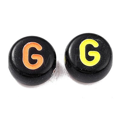 Opaque Black Acrylic Beads MACR-N008-17-1