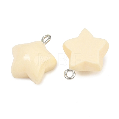 Opaque Resin Pendants RE-CBAF00C-11B-1