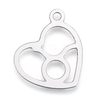 Non-Tarnish 304 Stainless Steel Pendants LS-STAS-M228-A01-04P-1