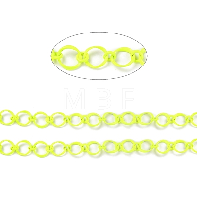 Eco-Friendly Alloy Spray Painted Link Chains LCHA-H005-01J-1