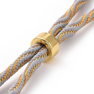 Nylon Cord Silder Bracelets MAK-C003-03G-13-1