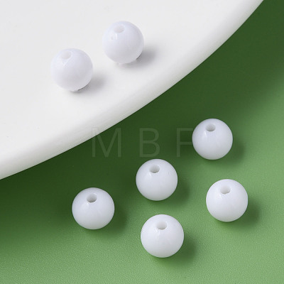 Opaque Acrylic Beads MACR-S370-C8mm-01-1