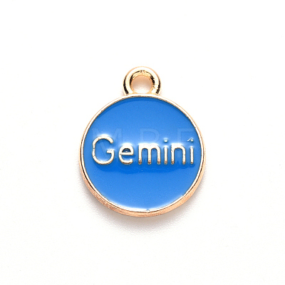 Alloy Enamel Pendants ENAM-S124-01A-02I-1