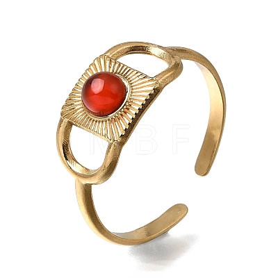 304 Stainless Steel Cuff Open Rings RJEW-F213-01G-1