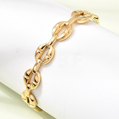 304 Stainless Steel Oval Ring Hinged Cuff Bangles for Women SA-CBAF851-07G-1
