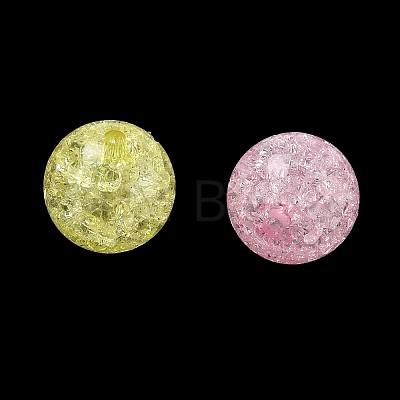 Transparent Crackle Acrylic Beads AC-CBA4496-12E-1