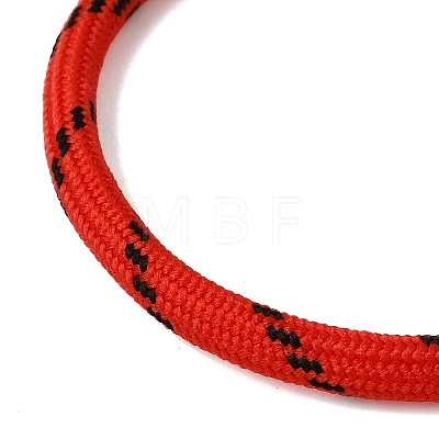 Braided Round Polyester Cord Bracelet Makings FB-CBAEDA0-01G-27-1