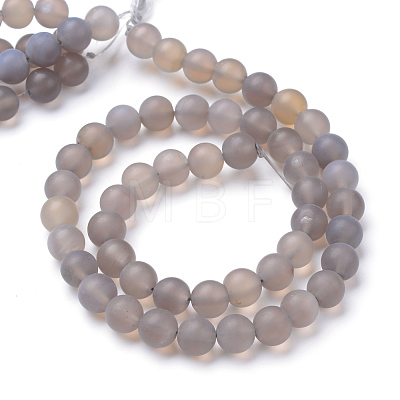 Natural Agate Stone Beads Strands X-G-T055-10mm-08-1