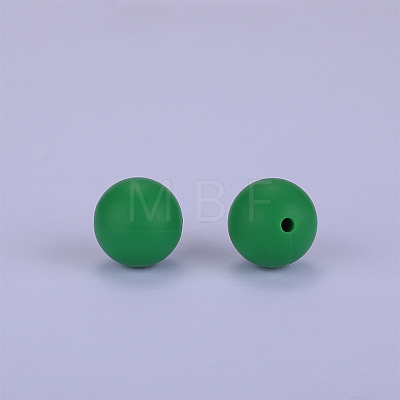Round Silicone Focal Beads SI-JX0046A-100-1
