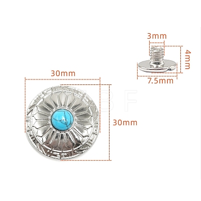 Alloy Decorative Buttons PW-WG1200D-32-1