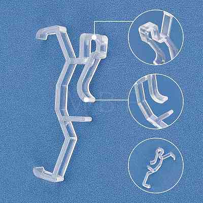 Plastic Curtain Positioning Clip Accessories AJEW-WH0251-42-1
