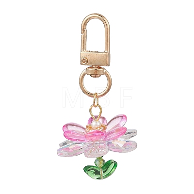 Glass Seed Beaded Pendant Decorations HJEW-MZ00403-1
