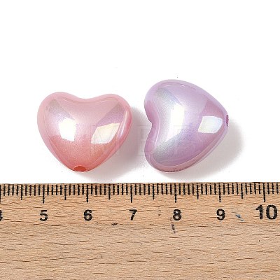 UV Plating Opaque Acrylic Beads OACR-F014-07-1